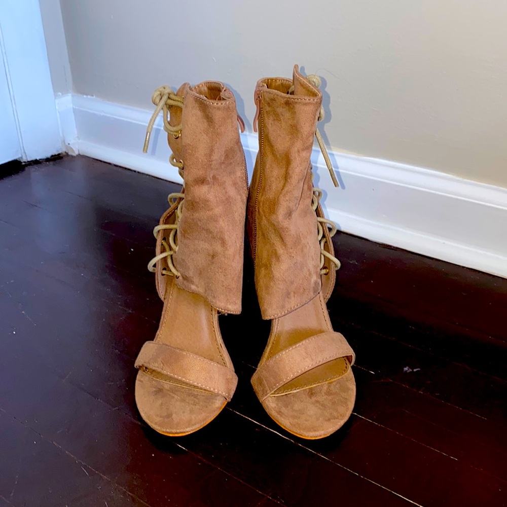Brown stylish heel
